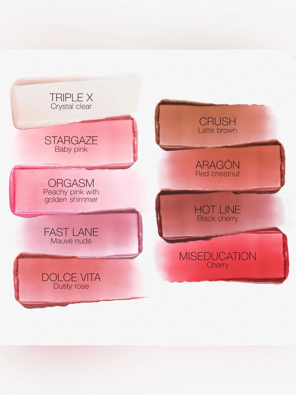 Triple X NARS Afterglow Crystal Clear Lip Balm Brand New Boxed Full Size